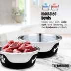 Thermocool Insulated Pet Bowls, No-Skid Base