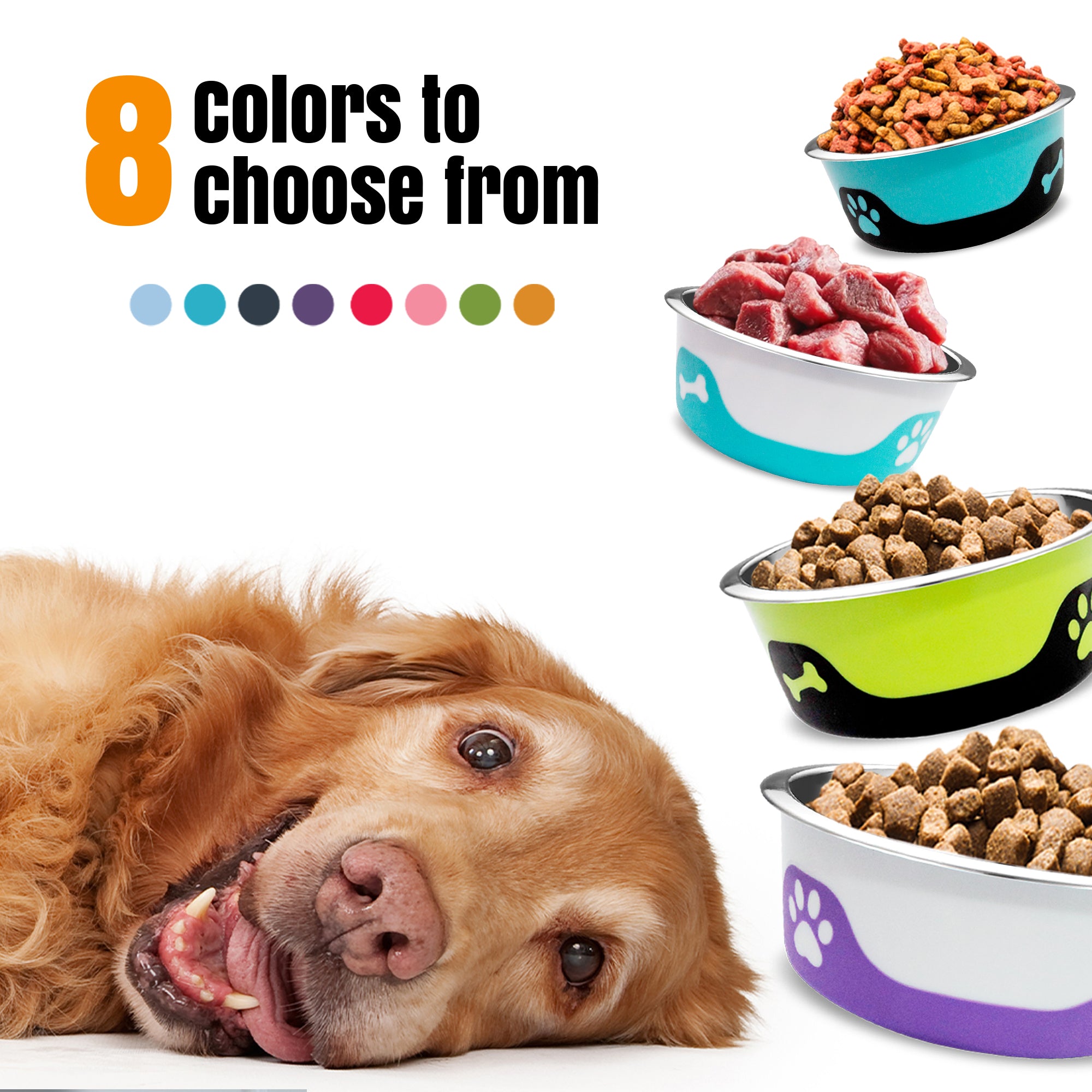 Thermocool Insulated Pet Bowl, Non-Skid Base (Black)