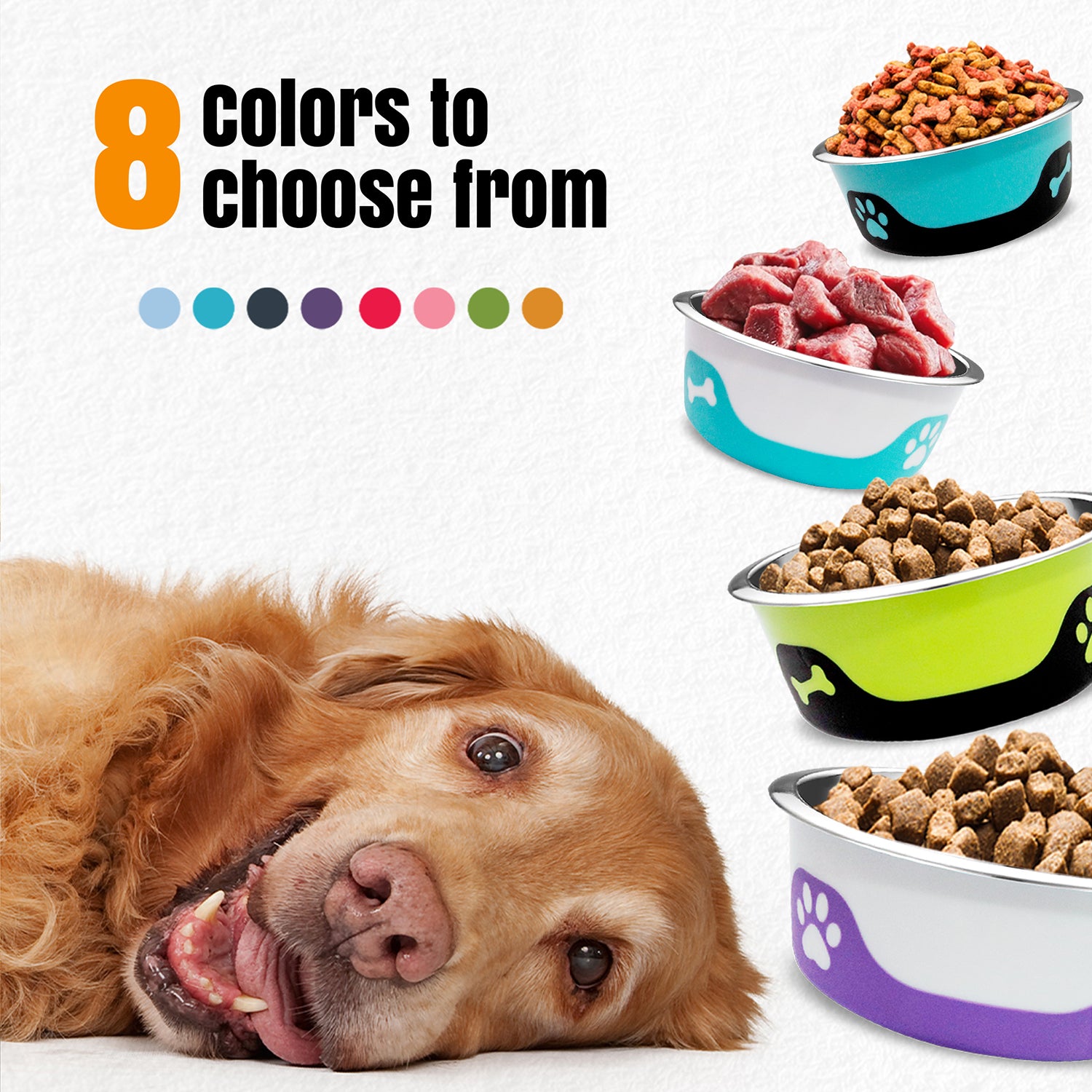 Thermocool Insulated Pet Bowls, No-Skid Base (Pink)