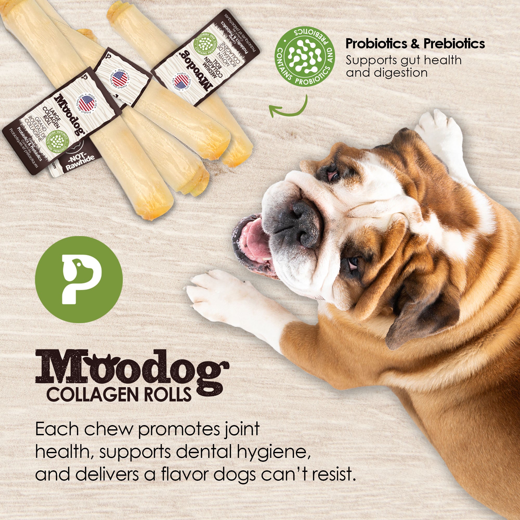 Moodog Collagen Roll (Prebiotics & Probiotics)