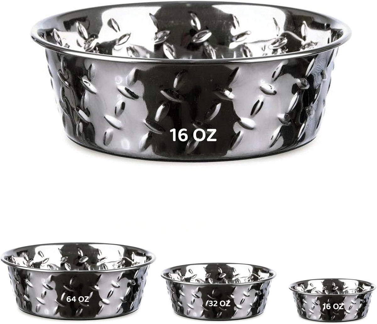 Stainless Steel Pet Bowls with Non Skid Base