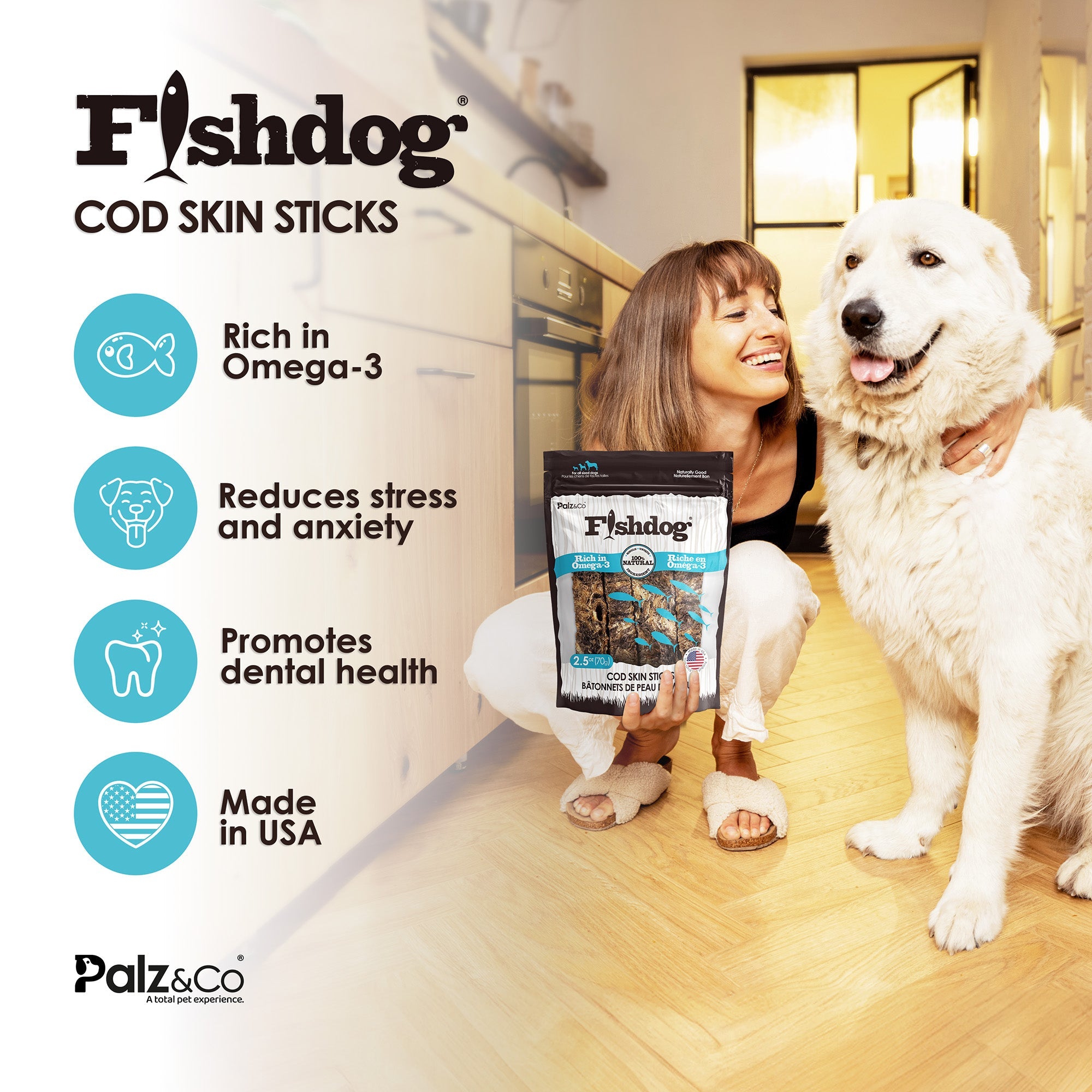 Fishdog Cod Sticks - 2.5 oz