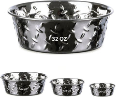 Stainless Steel Pet Bowls with Non Skid Base