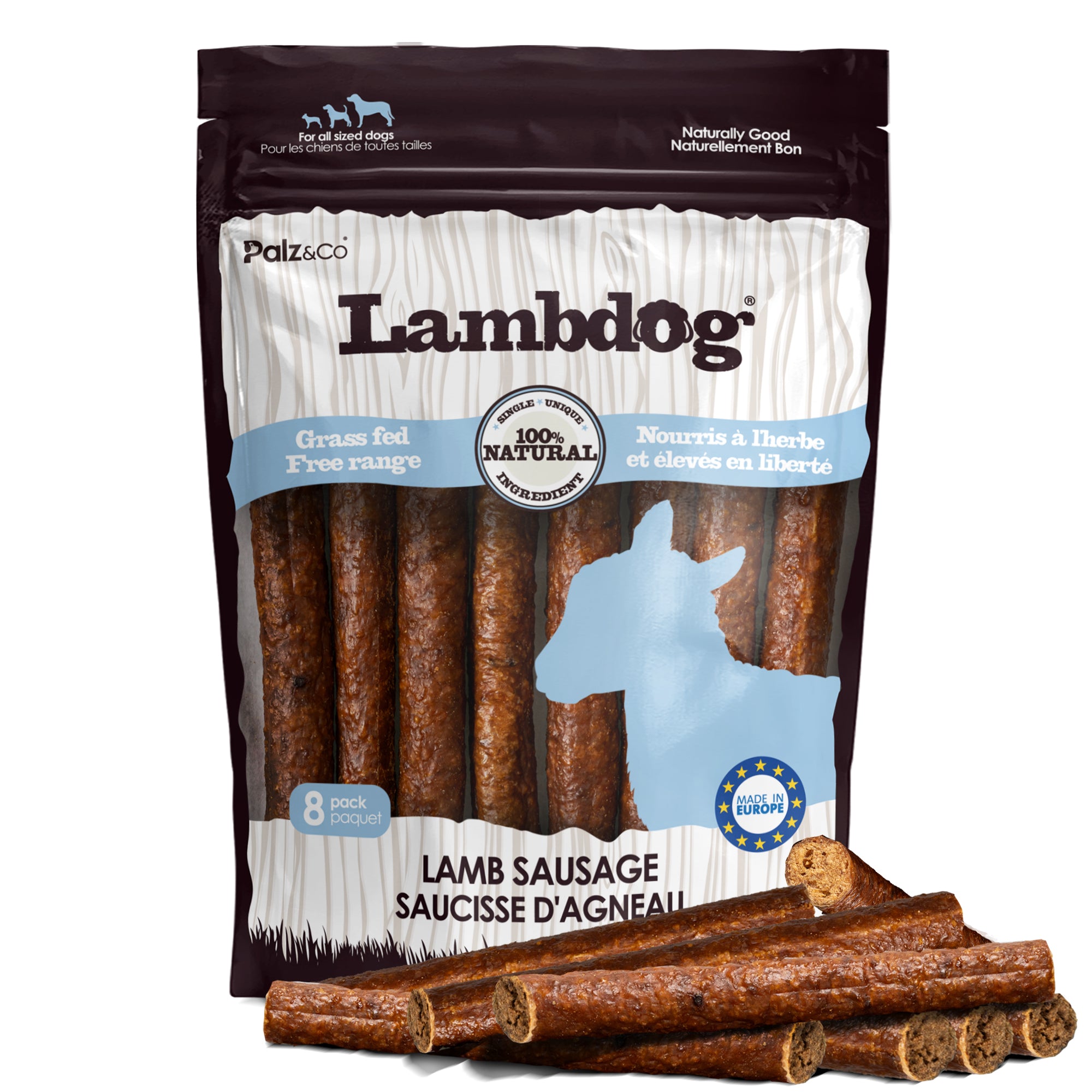 Lambdog Lamb Sausage Dog Treats - 8 & 20 Pack Main image