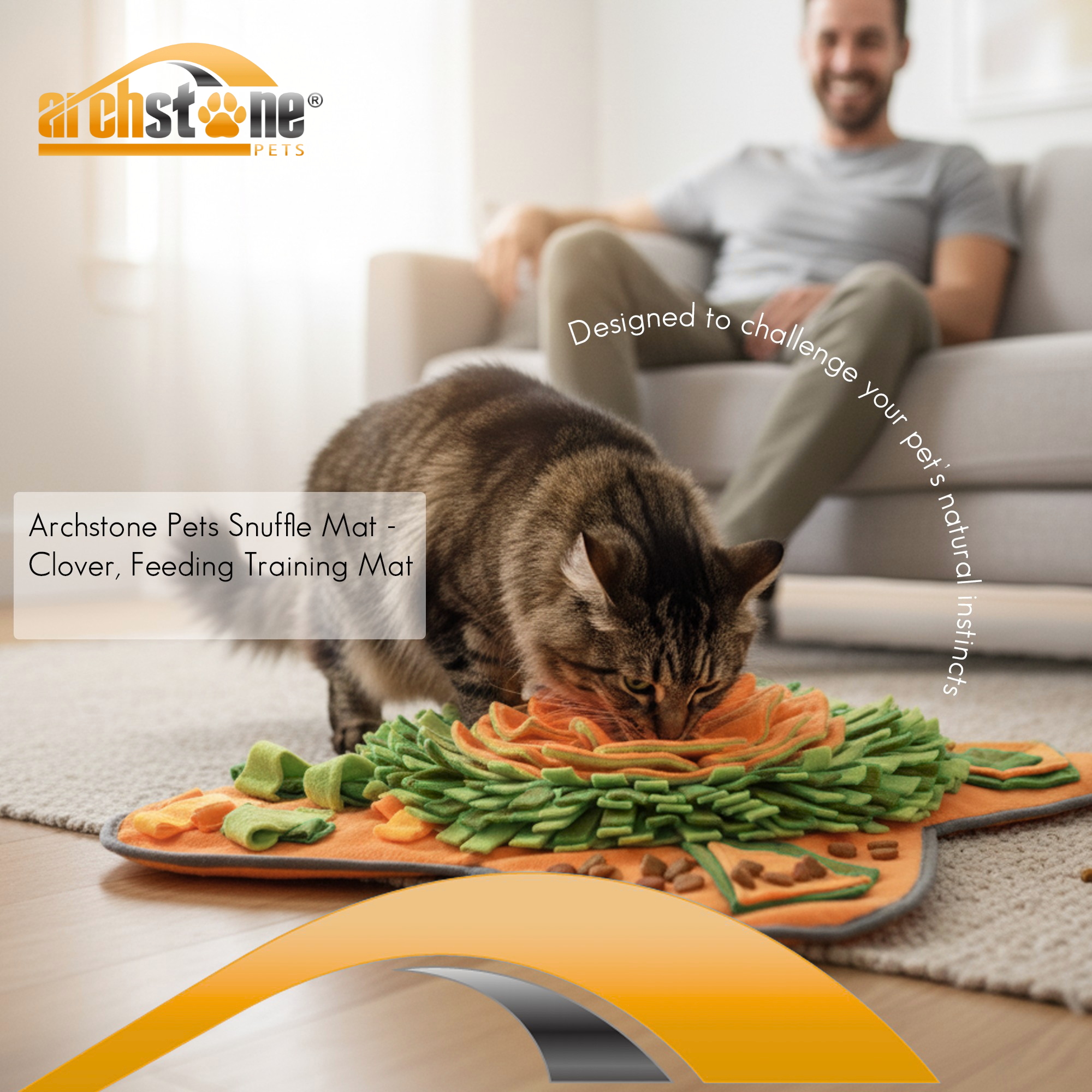 Archstone Pets - Forest Green Snuffle Mat Secondary image