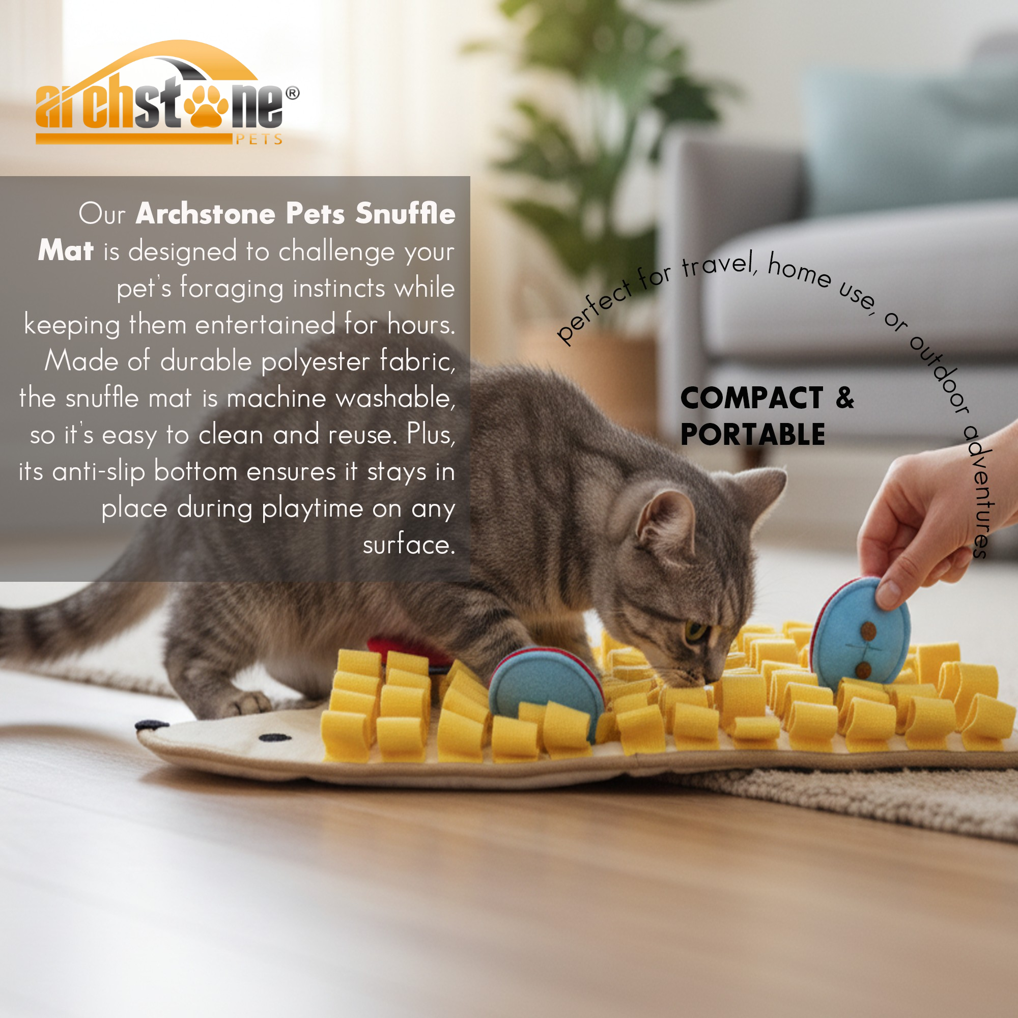 Archstone Pets - Porcupine Snuffle Mat