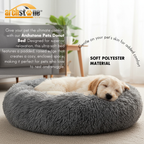 Archstone Pets - Donut Comfort Pet Beds, Gray