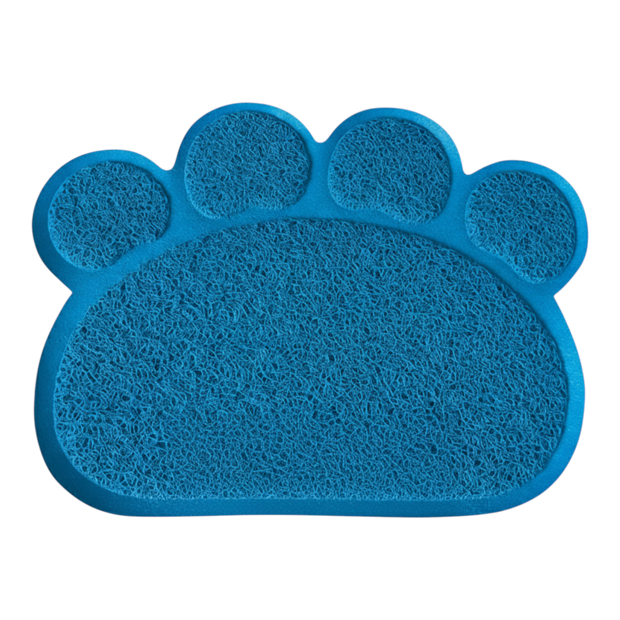 Archstone Pets - Dining Mat for Pet - Blue, Pawprint Shape