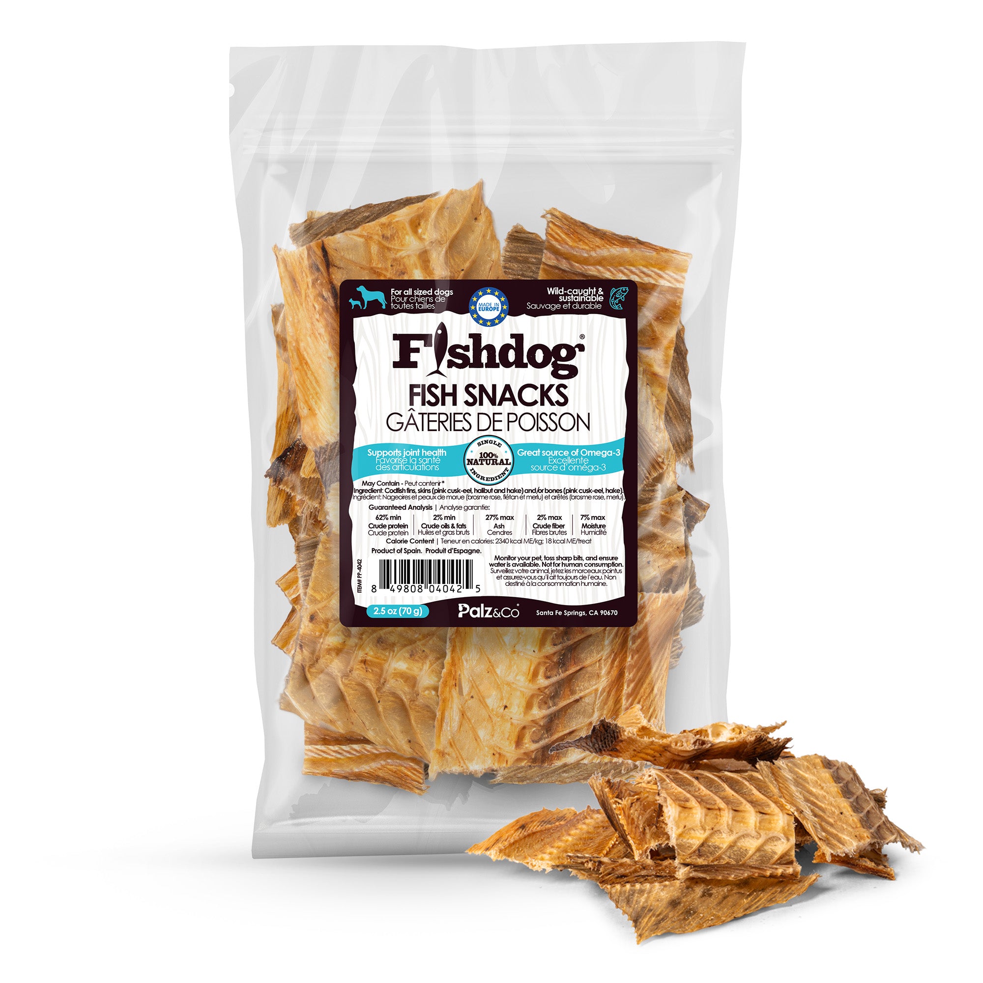 Fishdog Fish Snacks Dog Treats - 2.5 oz