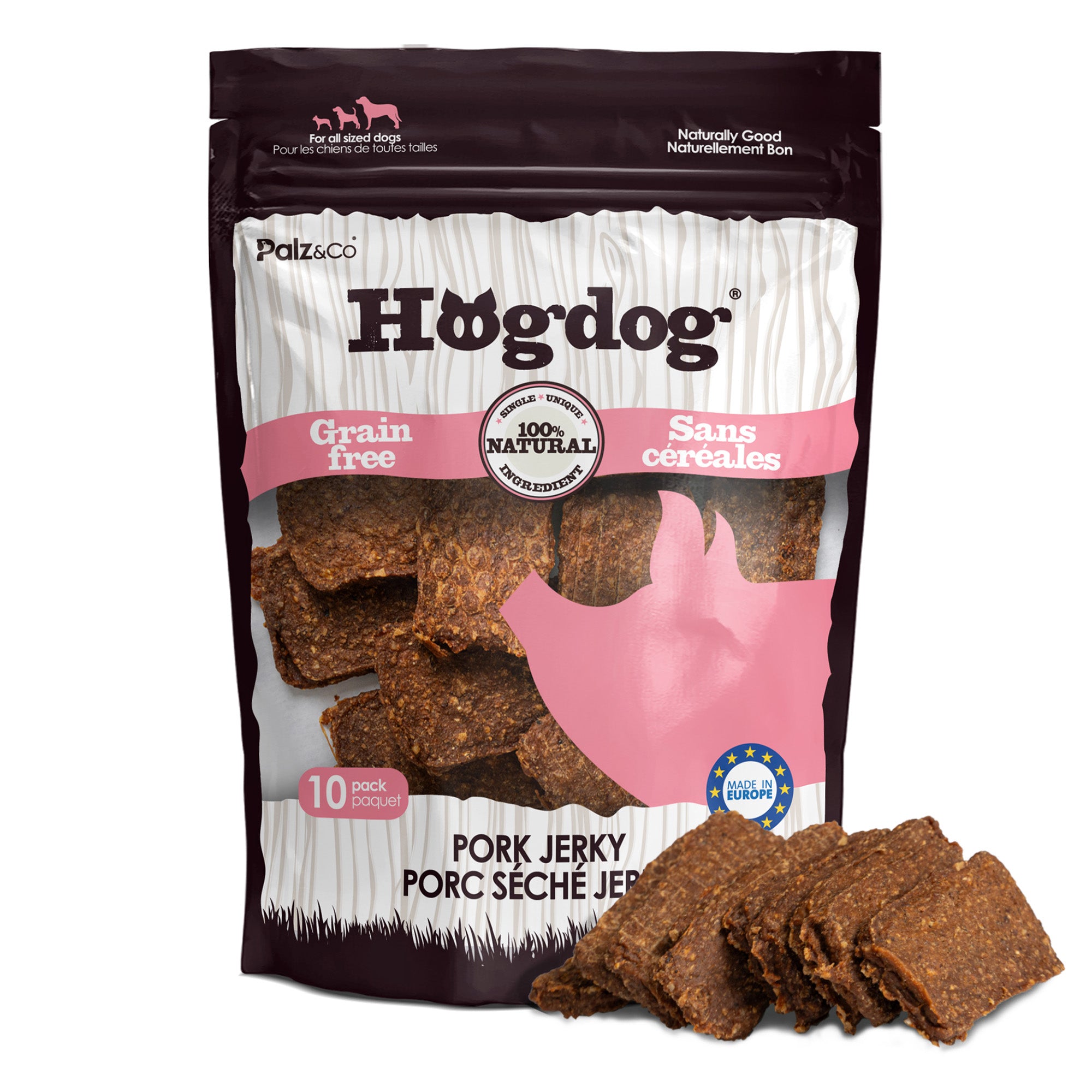 Hogdog Pork Jerky Chews - Pack of 10 Main image