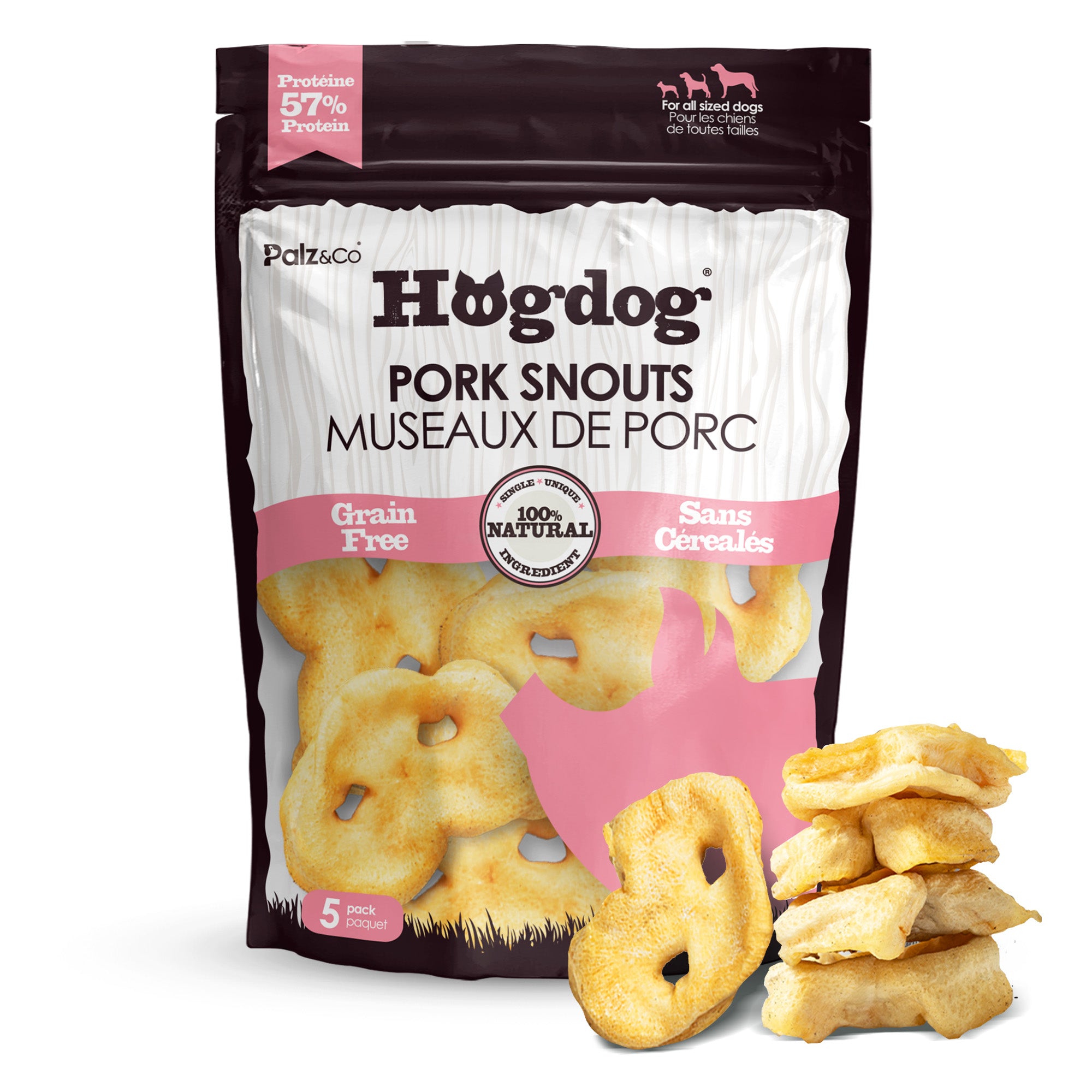 Hogdog Pork Snouts - Pack of 5