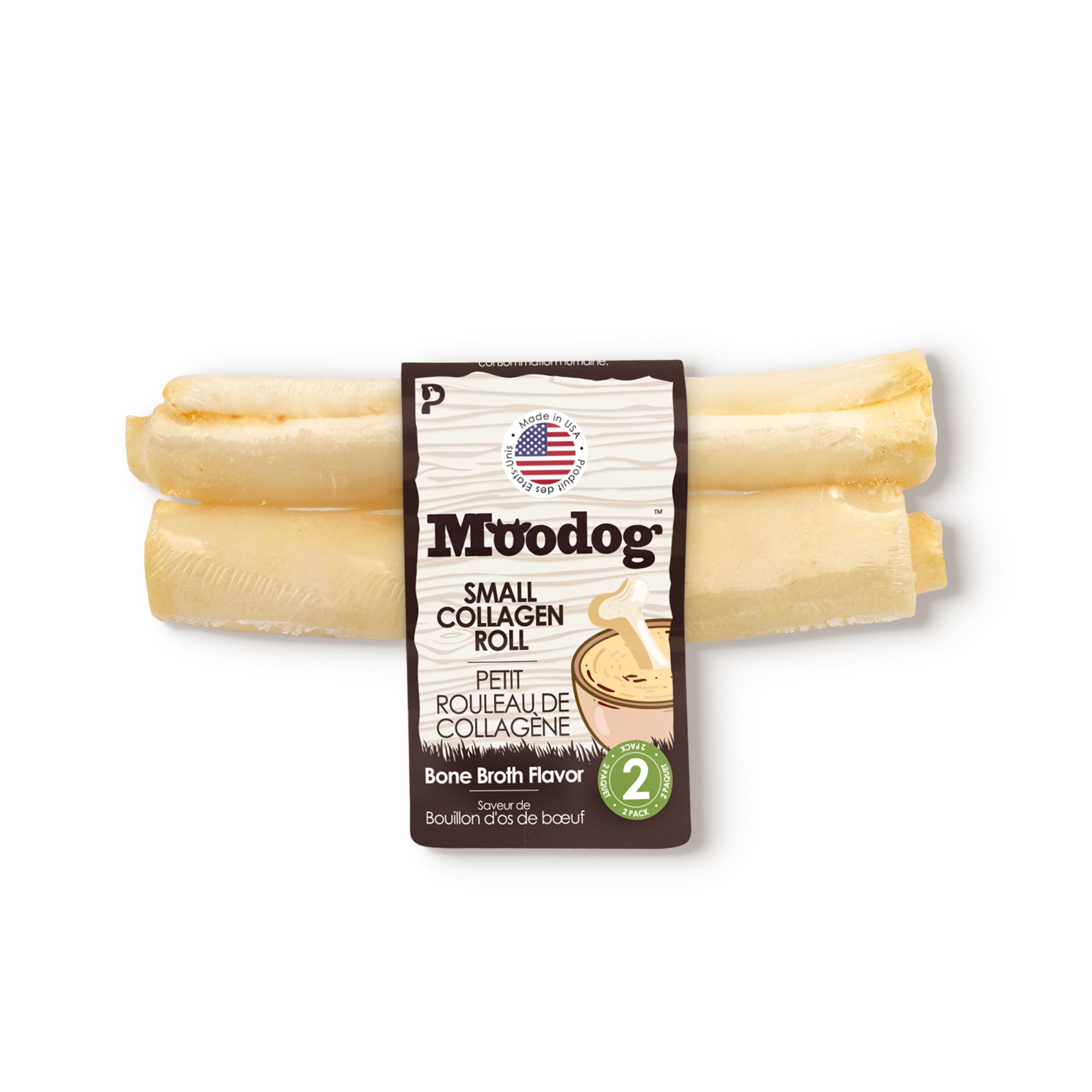 Moodog Beef Corium Collagen Roll Dog Treats Main image