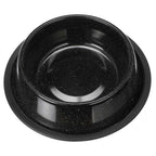 Stainless Steel Pet Bowls Speckled, No-Skid Base