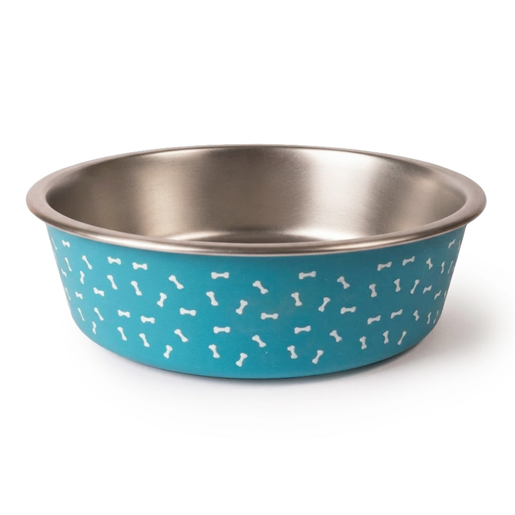 Deco-Blue Stainless Steel Bowl, No-Skid Base - 16oz to 64oz Main image