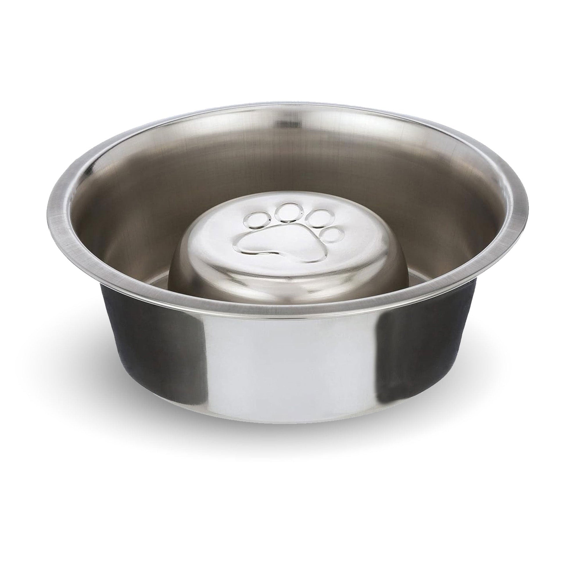 Reversible Slow Feeder Stainless Steel Dog Bowl - 6oz & 16oz Main image