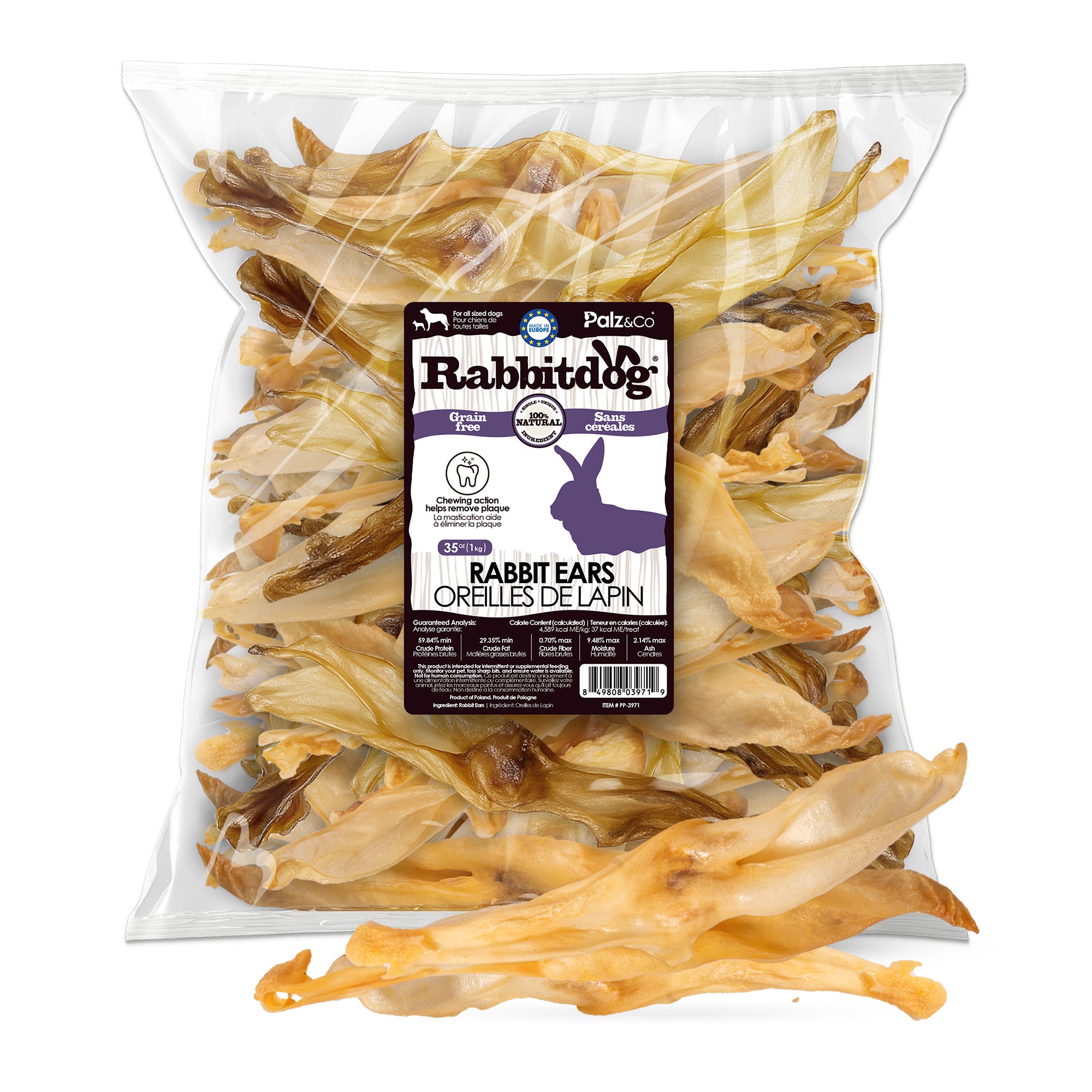 Rabbitdog Rabbit Ears - 2.2 lbs (1kg)