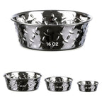 Non-Skid Stainless Steel Dog Bowl - 16oz, 32oz, 64oz