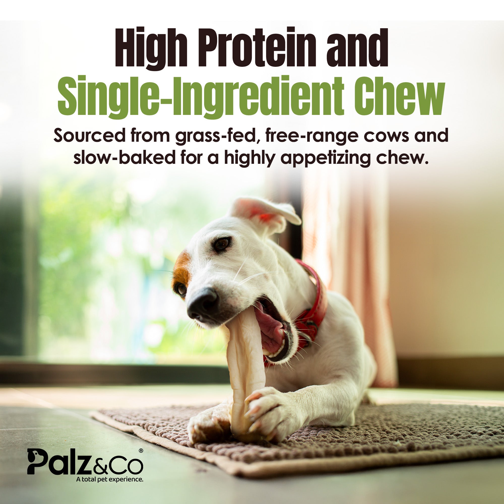 Moodog Beef Cow Ear Rolls Dog Chews - 3 Pack