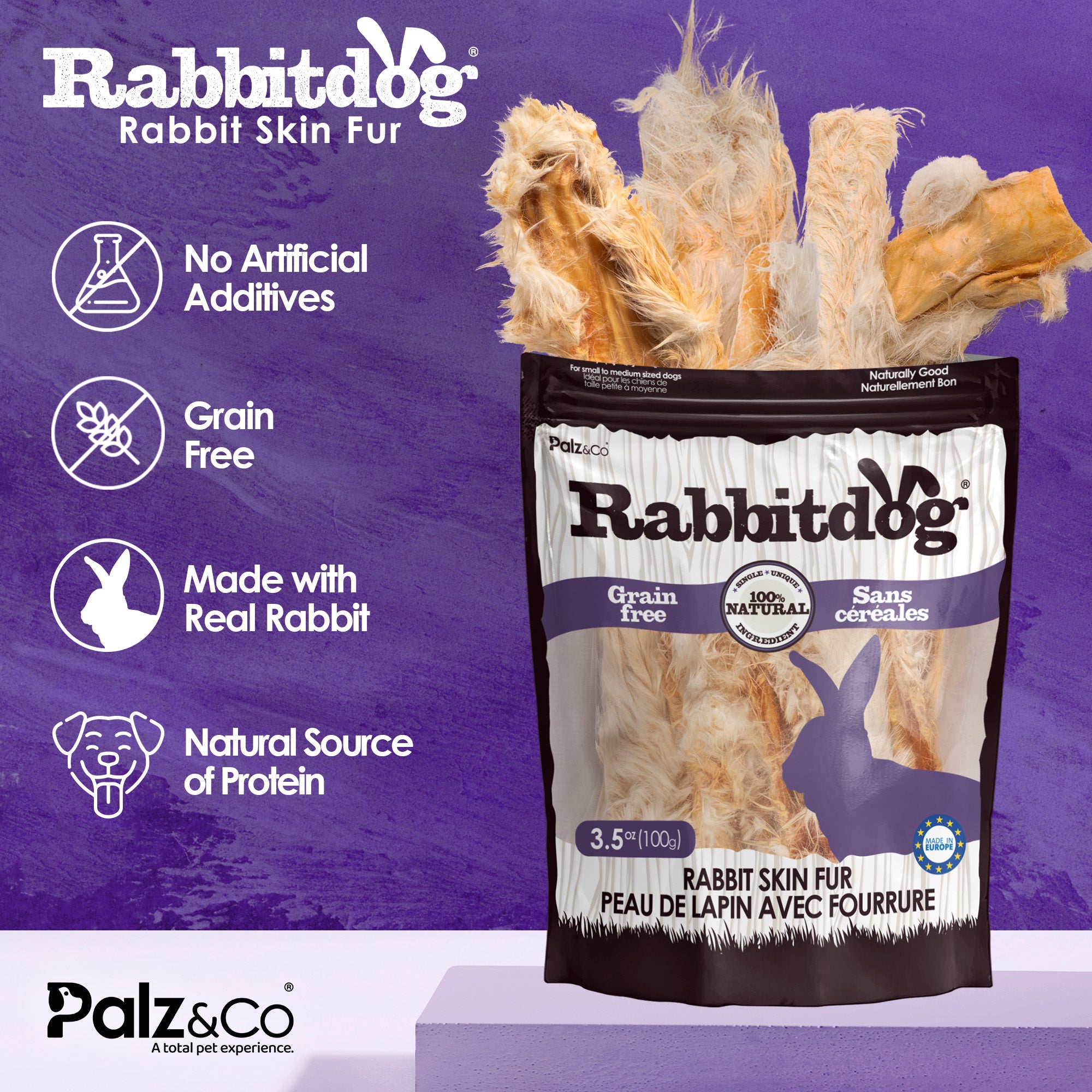 Rabbitdog Rabbit Skins - 3.5 oz (100g)