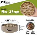 EcoBowl Slow Feeder Dog Bowls - 28oz & 48oz