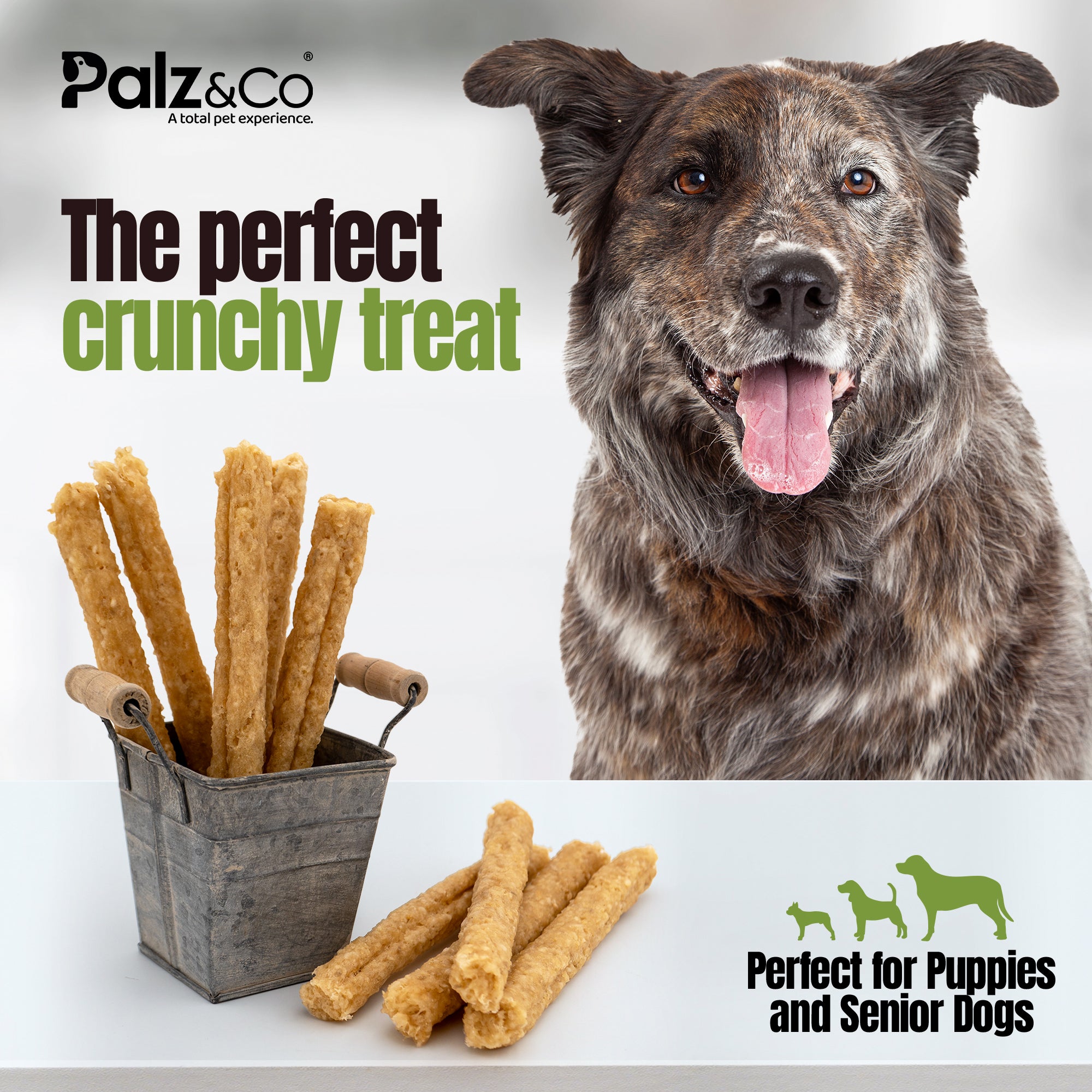 Moodog Easy-Chew Corium Collagen Dog Treat 7" & 10" (Beef Flavor Roll)