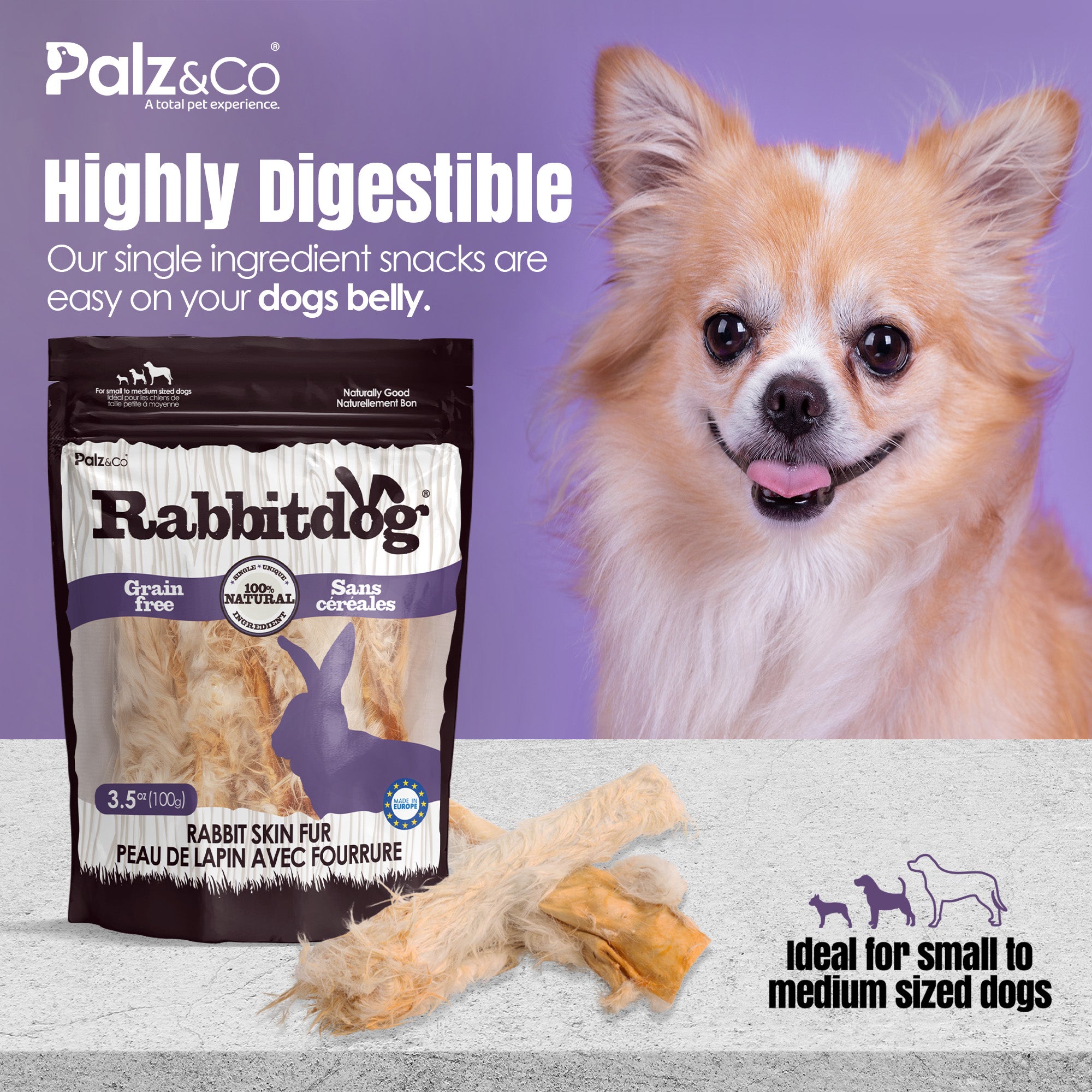 Rabbitdog Rabbit Skins - 3.5 oz (100g)