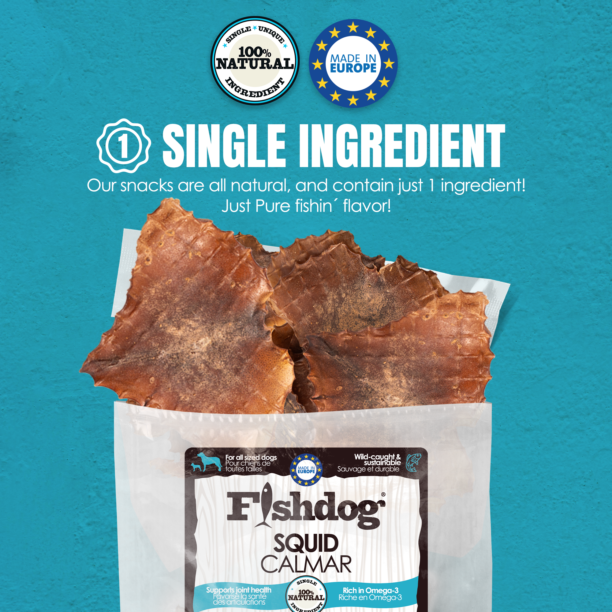 Fishdog Dehydrated Squid - 2 oz (60g) Secondary image