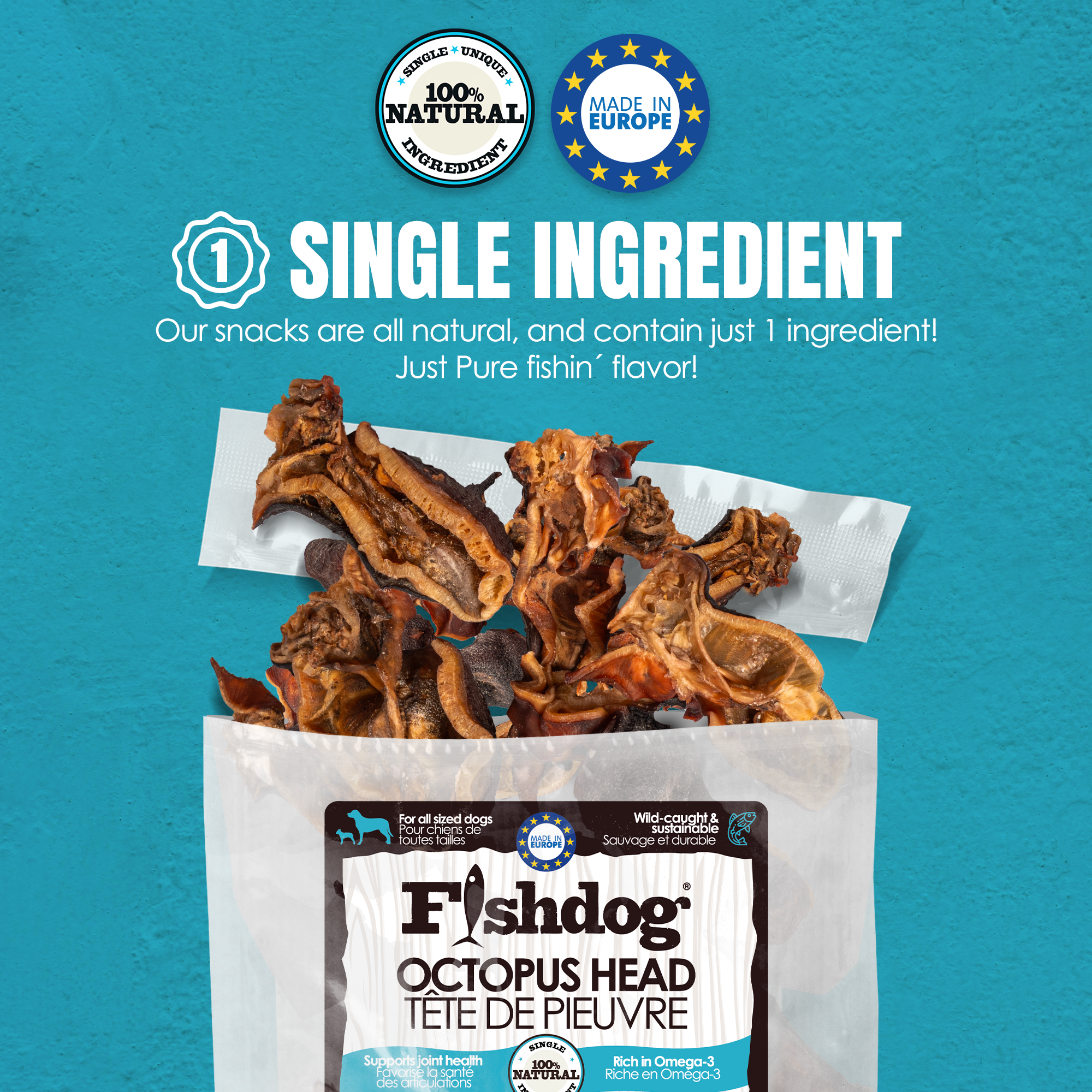 Fishdog Octopus Head - 3.5 oz (100g) Secondary image