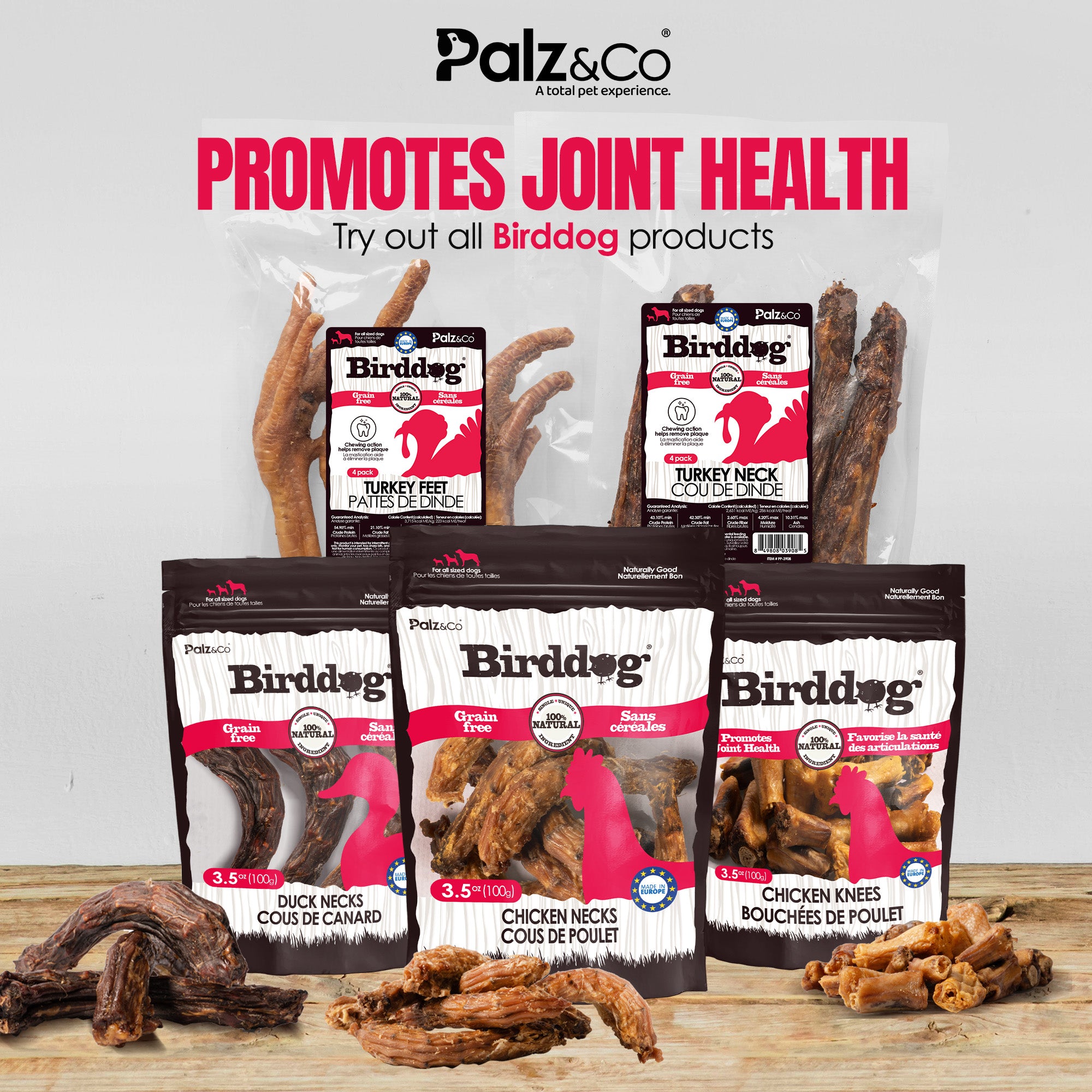 Birddog Turkey Necks - Pack of 4