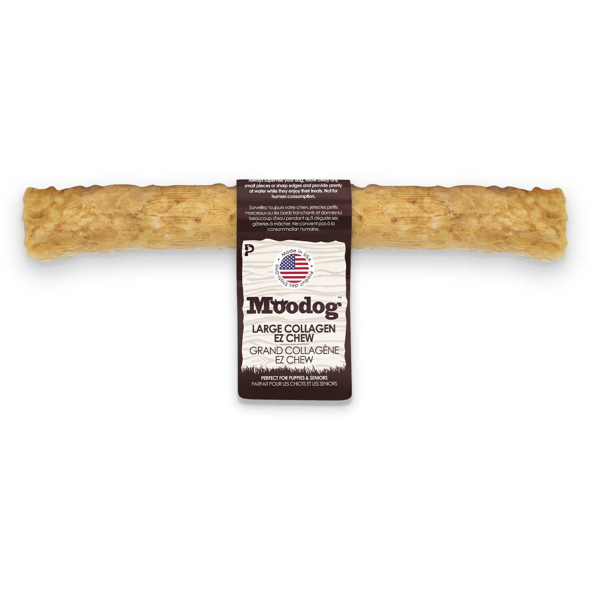 Moodog Easy-Chew Corium Collagen Dog Treat 7" & 10" (Beef Flavor Roll)