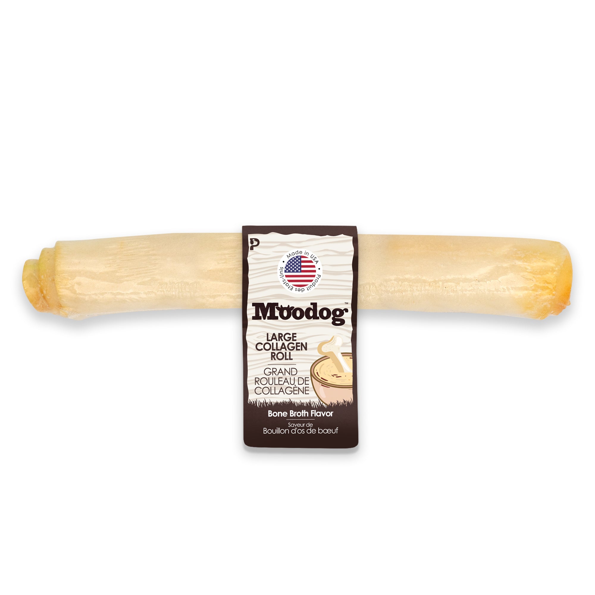 Moodog Beef Corium Collagen Roll Dog Treats