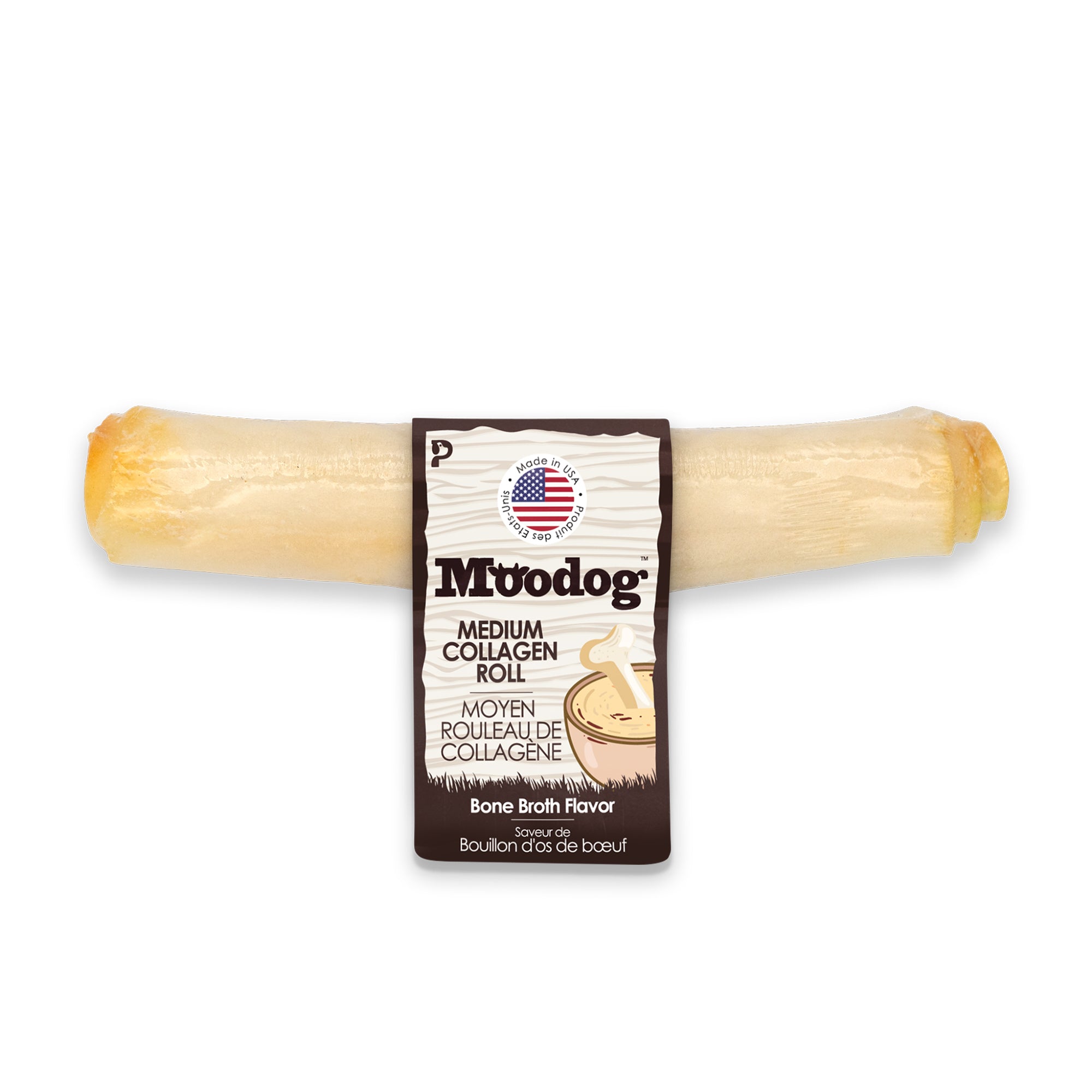 Moodog Beef Corium Collagen Roll Dog Treats