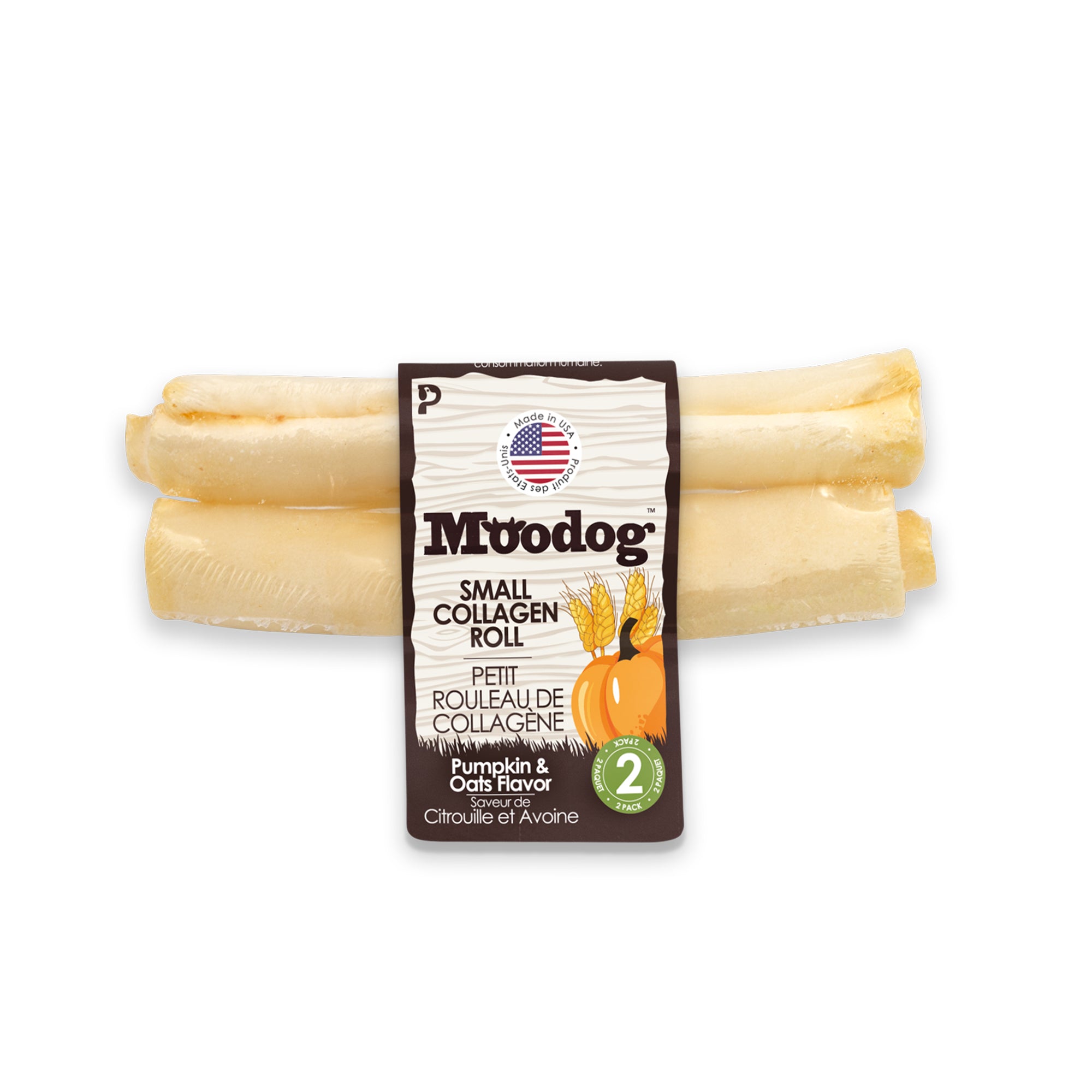 Moodog Beef Corium Collagen Roll Dog Treats
