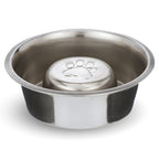 Reversible Slow Feeder Stainless Steel Dog Bowl - 6oz & 16oz