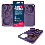 Paw Puzzle Silicone 2-in-1 Slow Feeder & Lick Mat - 3 Sizes & Colors