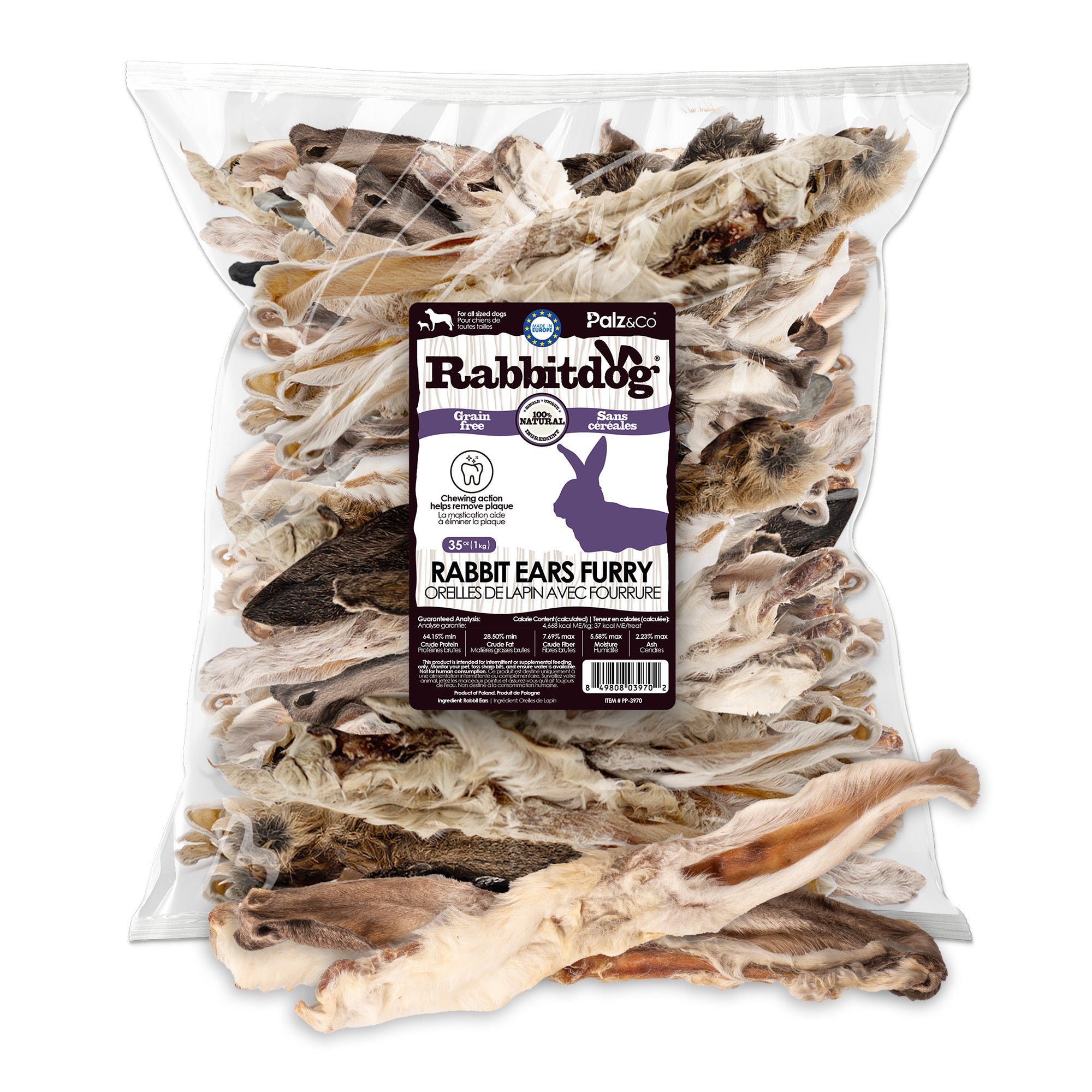 Rabbitdog Rabbit Ears - 2.2 lbs (1kg)