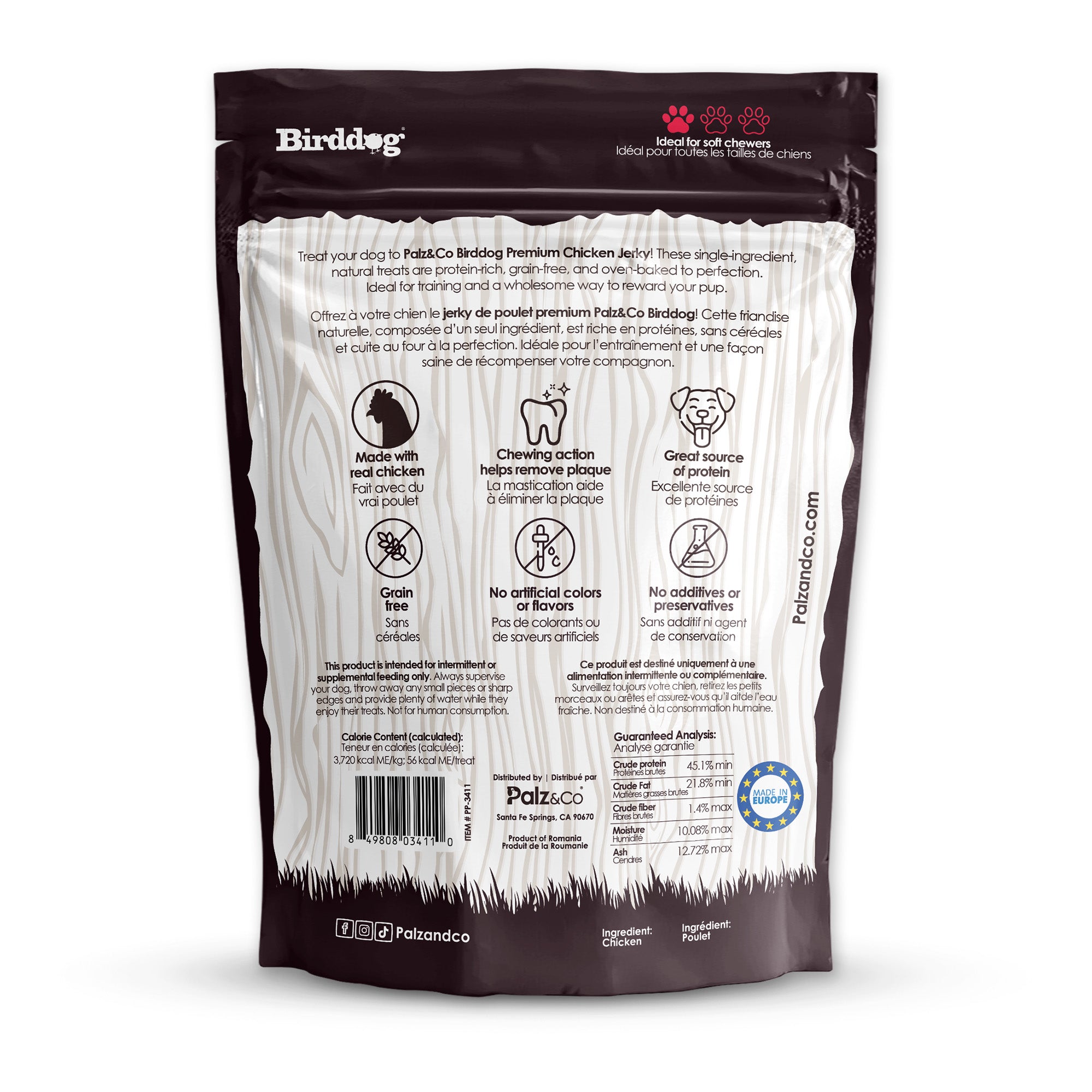 Birddog Chicken Jerky Chews - Pack of 10