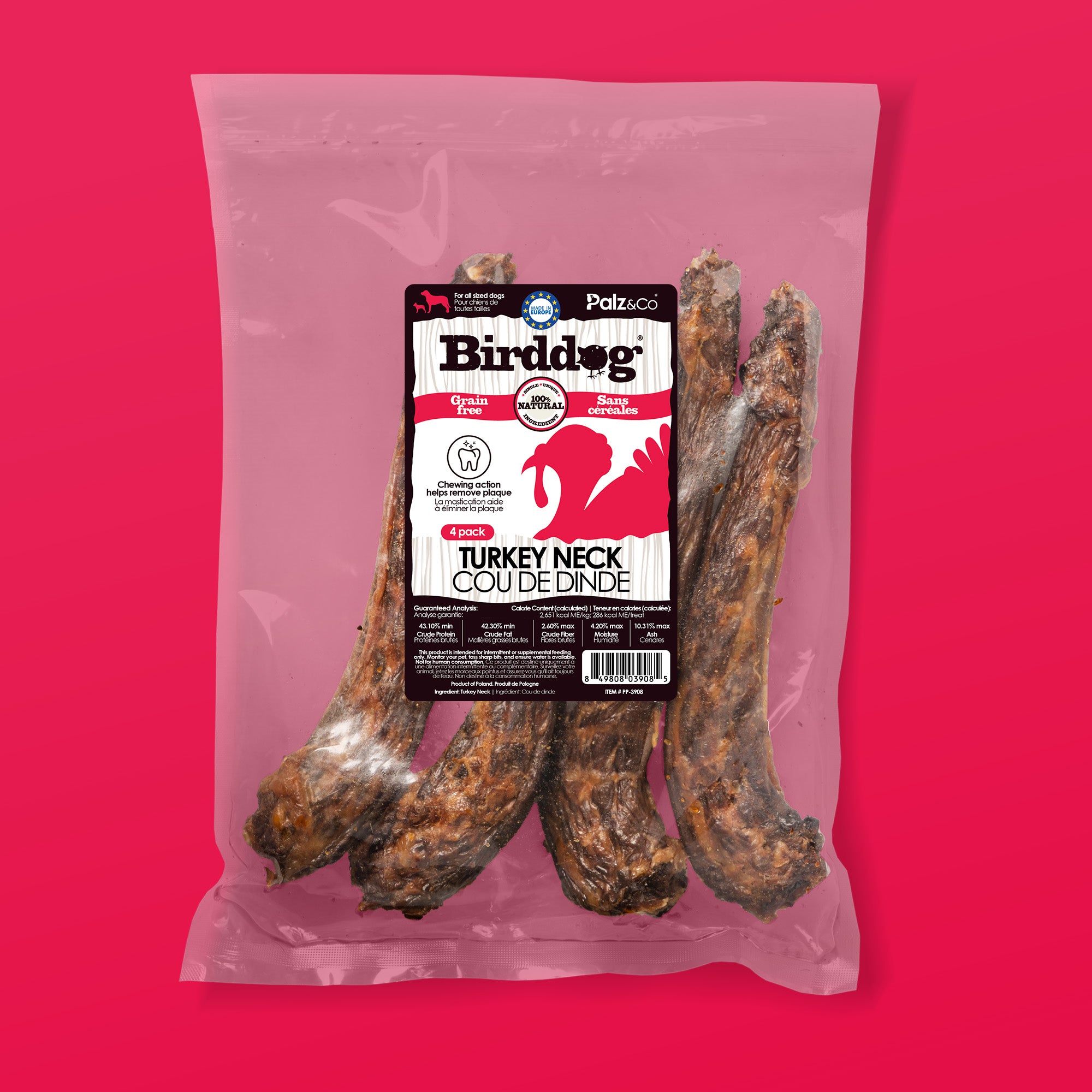 Birddog Turkey Necks - Pack of 4