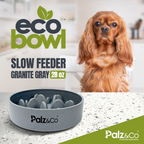 EcoBowl Slow Feeder Dog Bowls - 28oz & 48oz