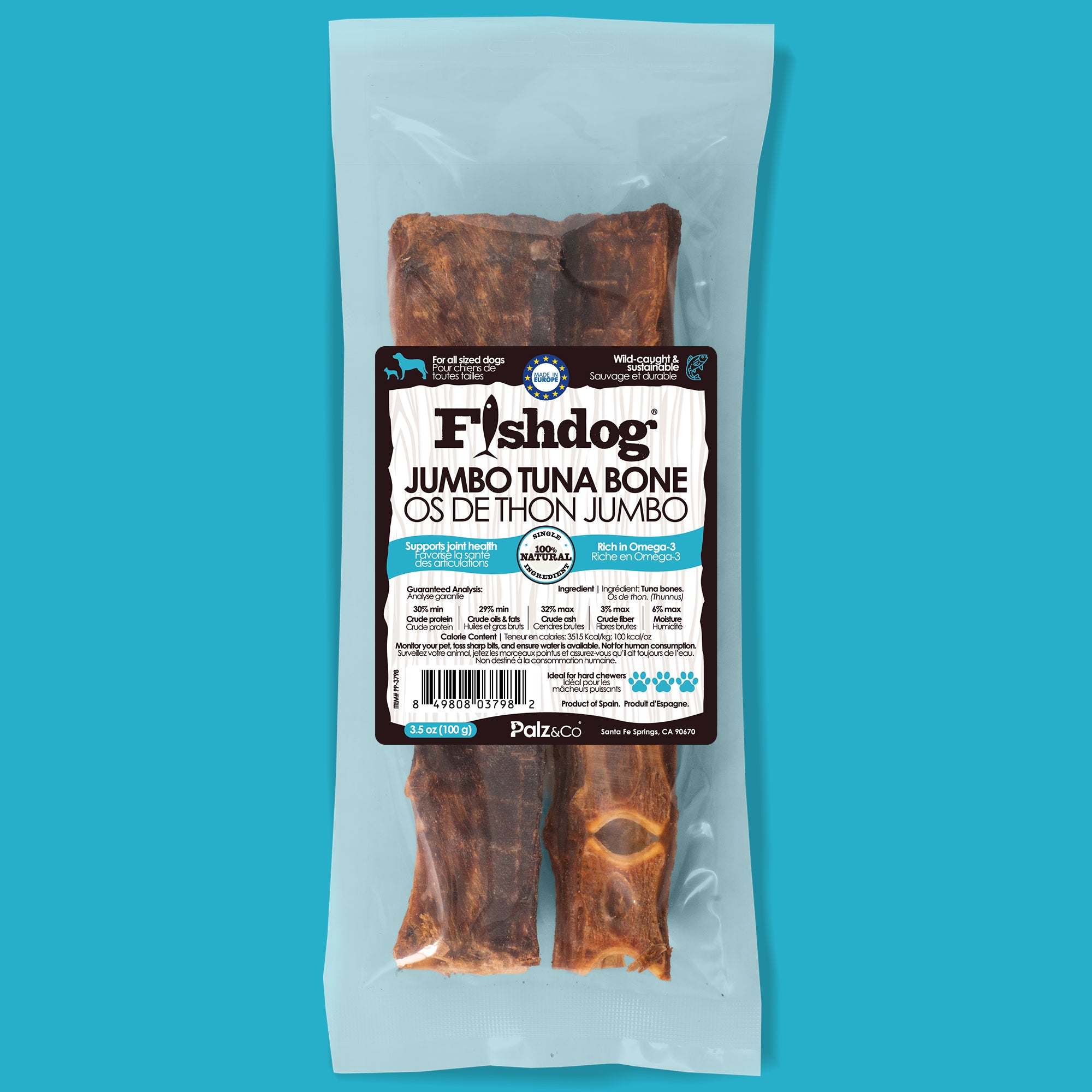 Fishdog Tuna Bones - 3.5 oz (100g) - Mini & Jumbo