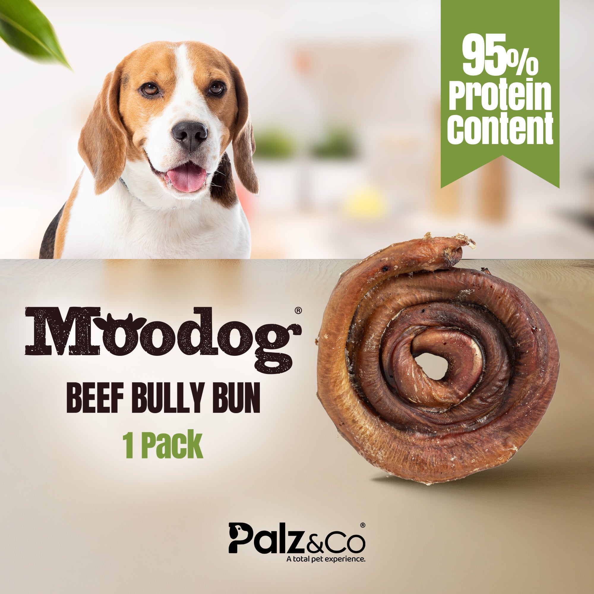 Moodog Beef Bully Bun/Cap - Pack of 1