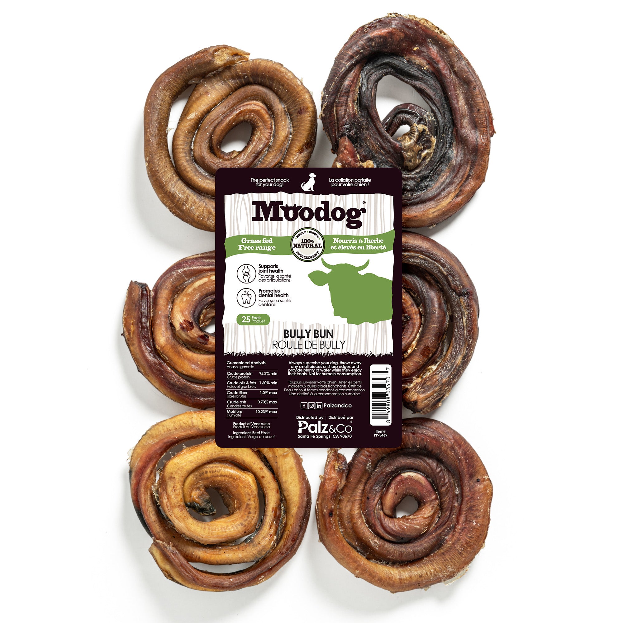 Moodog Beef Bully Bun Caps - Pack of 25