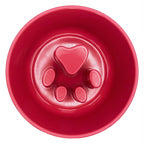 Paw Puzzle Slow Feeder Bowls, No-Skid Base - 24oz