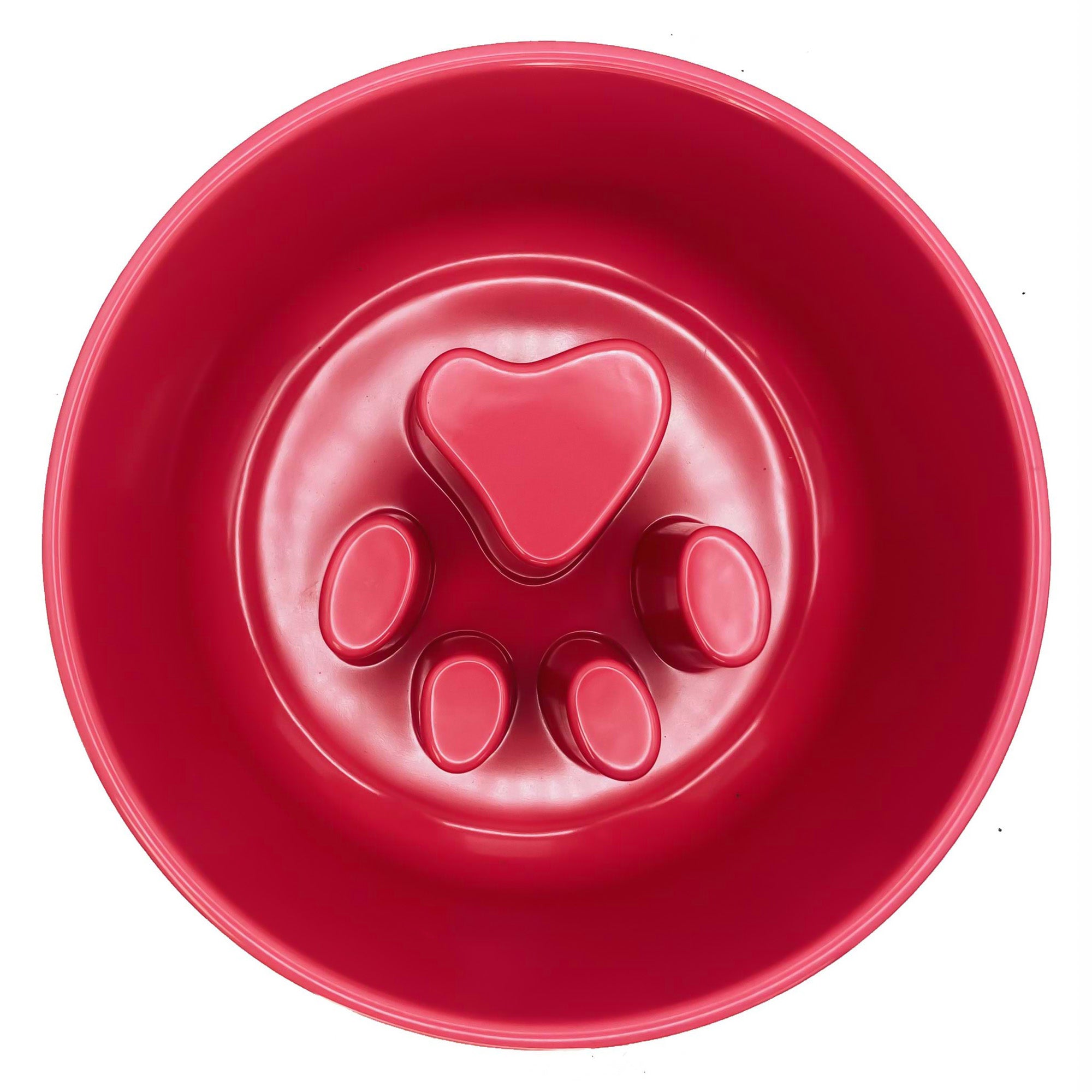 Paw Puzzle Slow Feeder Bowls, No-Skid Base - 24oz