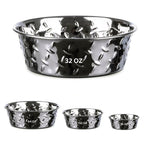 Non-Skid Stainless Steel Dog Bowl - 16oz, 32oz, 64oz