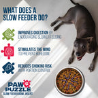 Paw Puzzle Dog Feeders Bowl Insert
