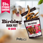 Birddog Duck Feet Chews (No Nails) - Pack of 10 & 35