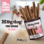 Hogdog Pork Sausage Dog Treats - Pack of 8 & 20