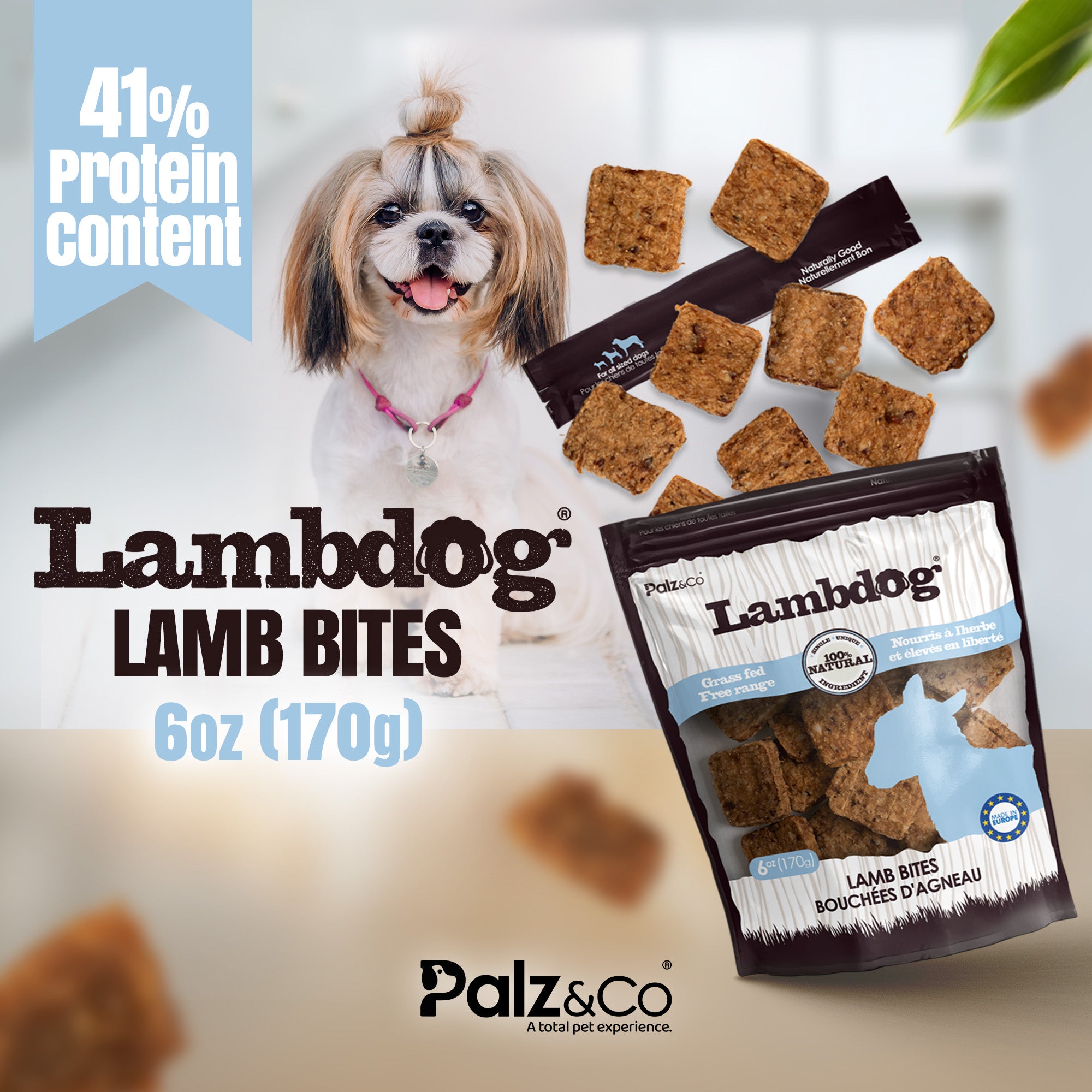 Lambdog Lamb Bites Dog Treats - 6 oz