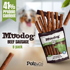 Moodog Beef Sausage Dog Treats - Pack of 8 & 20